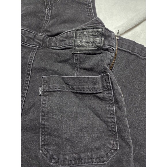 Levi’s Overalls Black Size 29 Women's Premium Stretch Wide Leg Denim - Picture 6 of 15